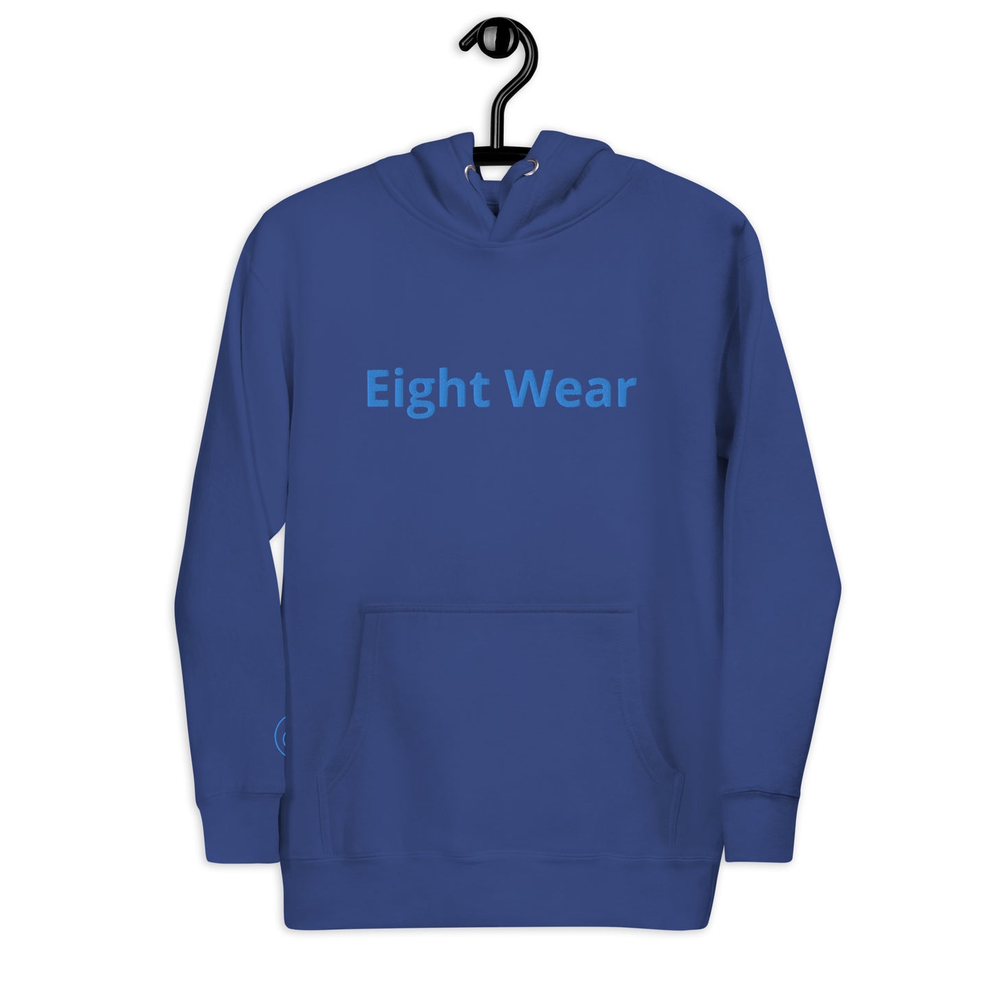 Eight Wear Embroidered Unisex Hoodie - Royal